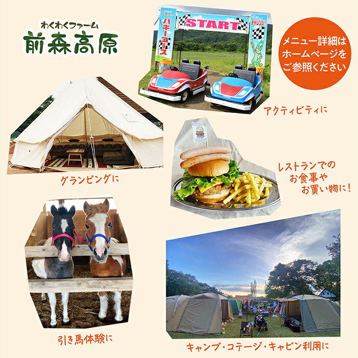【ふるさと納税】前森高原 利用券 9000円分 サムネイル2