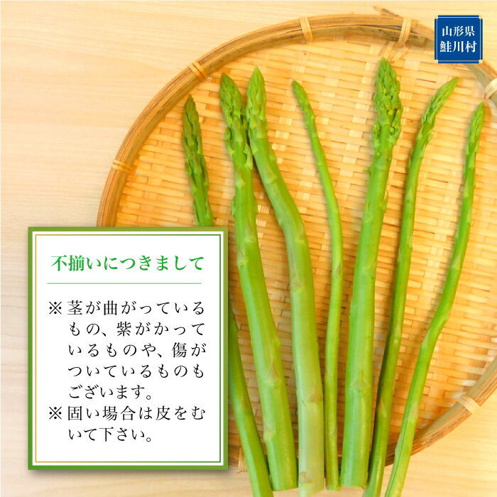 【ふるさと納税】 農家さん応援！！ 鮭川村産 アスパラガス 不揃いサイズ MIX 1.5kg - 画像2