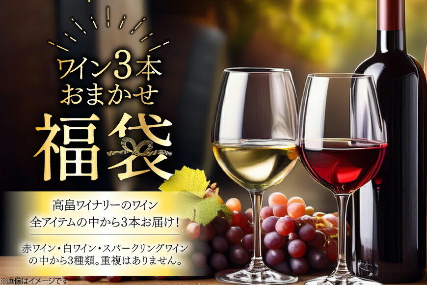 【ふるさと納税】 ワイン 高畠ワイナリー 3種 720ml×各1品（全3本）おまかせセット [tk06ayt180005 山形県 高畠町 小田部商店] 酒 お酒 飲み比べ 酒 さけ アルコール 飲み比べ セット パーティー サムネイル2