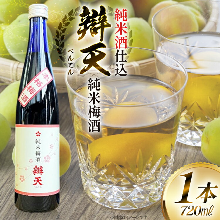 《純米酒で仕込んだ梅酒》 辯天 純米梅酒 500ml 梅酒 [tk06ayt180086 山形県 高畠町 小田部商店] うめしゅ お酒 酒 地酒