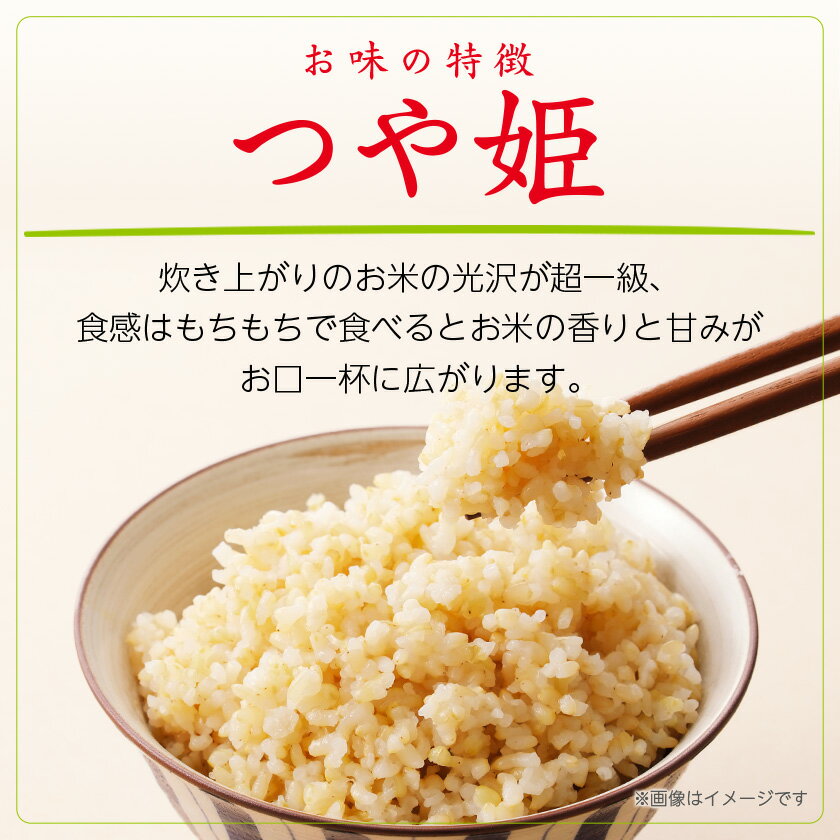 【ふるさと納税】令和7年産　山形県産　つや姫　玄米　10kg_ 米 こめ 玄米 つや姫 特別栽培米 ブランド米 産地直送 人気 おすすめ 贈答 ギフト プレゼント 送料無料 お取り寄せ お米 ごはん 山形県 川西町 【1144539】 - 画像3