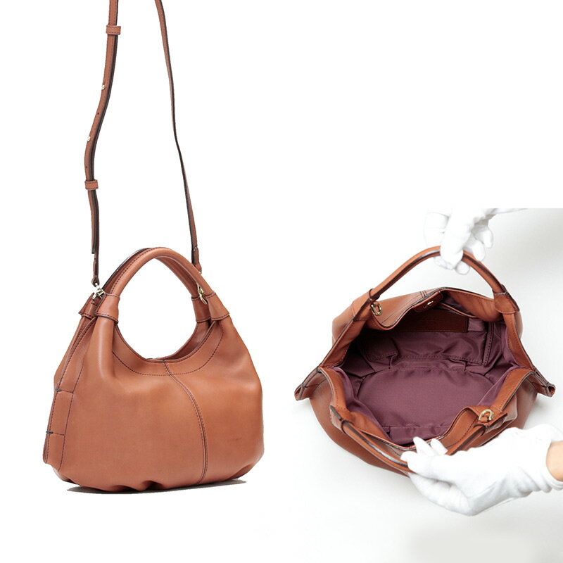 【ふるさと納税】【2025年11月上旬より順次発送予定】 アンデルセンバッグ・ギャザーバッグS【トープ／ブラウン／ブラック】 サムネイル2