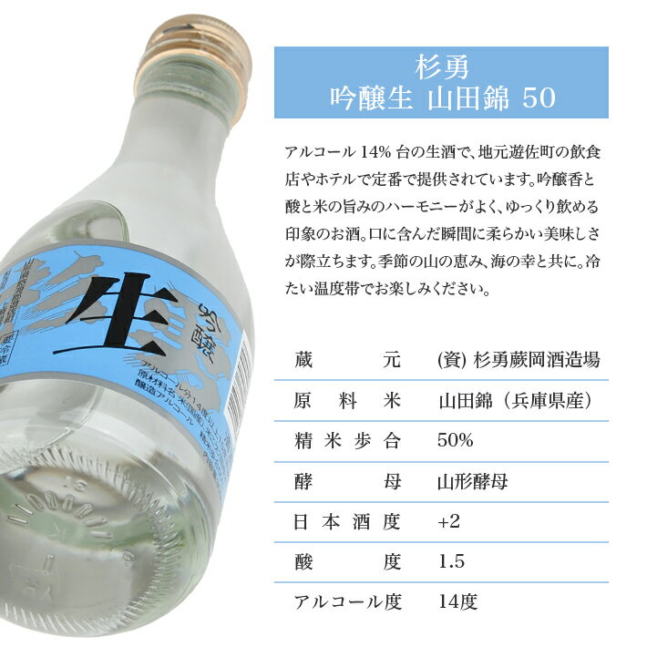 【ふるさと納税】遊佐の生酒 300ml 2種類飲み比べ 6本セット 東北泉「純米吟醸 美山錦 生」 杉勇「吟醸 山田錦 生」 冷蔵便 ※離島発送不可 高橋酒造店 杉勇蕨岡酒造場 生酒 生詰め 純米吟醸酒 吟醸酒 山形県 遊佐町 庄内 日本酒 お酒 清酒 サムネイル3