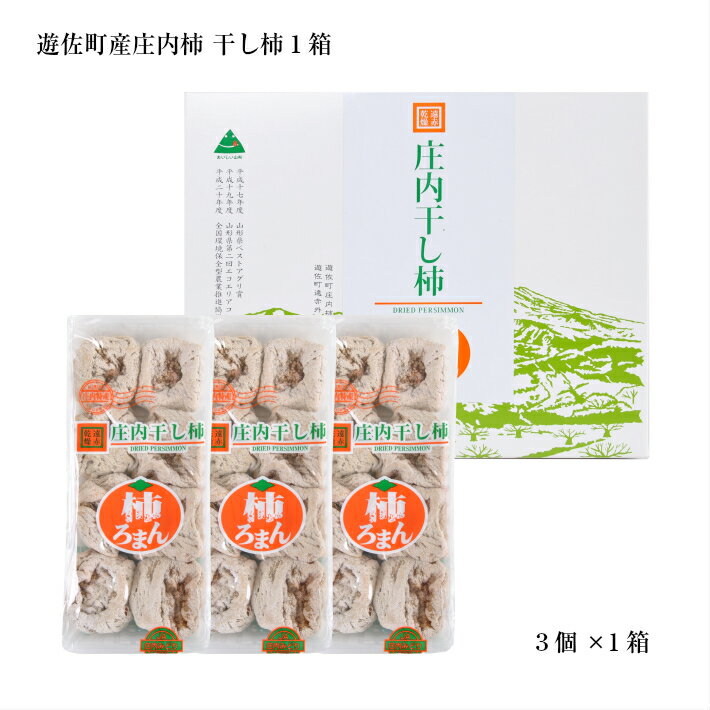 庄内干し柿「柿ろまん」 1箱 300g×3袋 山形県遊佐町産 庄内柿 2025年12月上旬〜2026年1月下旬頃お届け 冷蔵便 ※離島発送不可 東北 庄内地方 干柿 かき カキ 特別栽培柿 エコファーマー ドライフルーツ