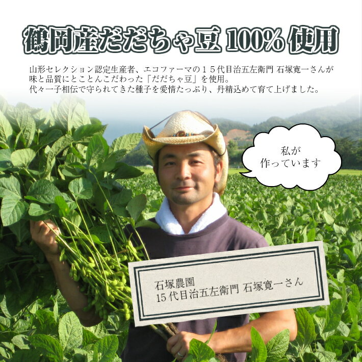 【ふるさと納税】だだちゃ豆フリーズドライ 15g×4パックセット 十五代目治五左ェ門・石塚さんのだだちゃ豆のみ使用 だだちゃ豆 枝豆 おやつ おつまみ 小分け 個包装 常温保存 - 画像3