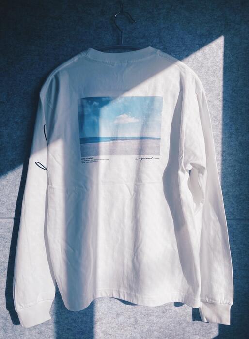 いわき市発D2Cブランド「yourmood」　NEWSTANDARD　ロングスリーブTシャツ　WHITE