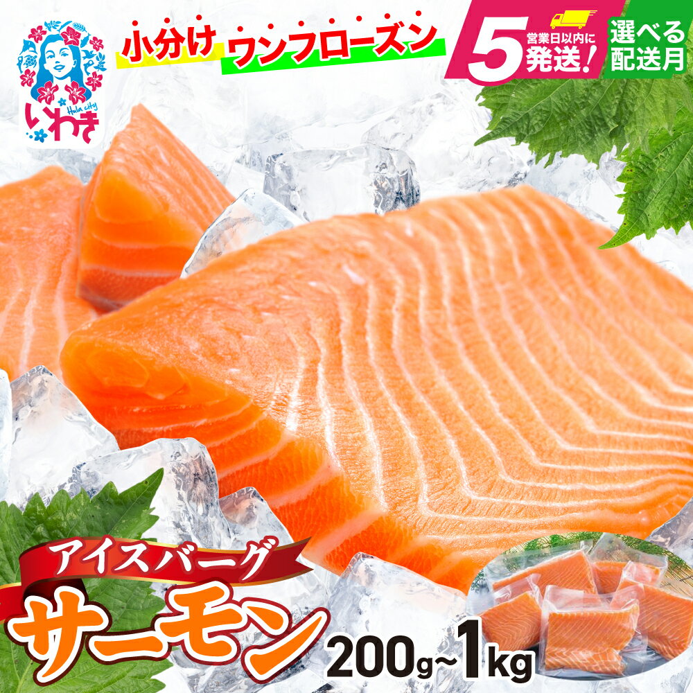 高評価★4.9 サーモン 刺身 小分け 選べる容量 200g〜 1kg 選べる配送月 切り身 アイスバーグサーモン アトランティックサーモン フィレ 個包装 真空 冷凍 さけ サケ 生食サーモン 鮭 海鮮 手巻き寿司 ノルウェー産 カルパッチョ 送料無料 年内発送 年内配送