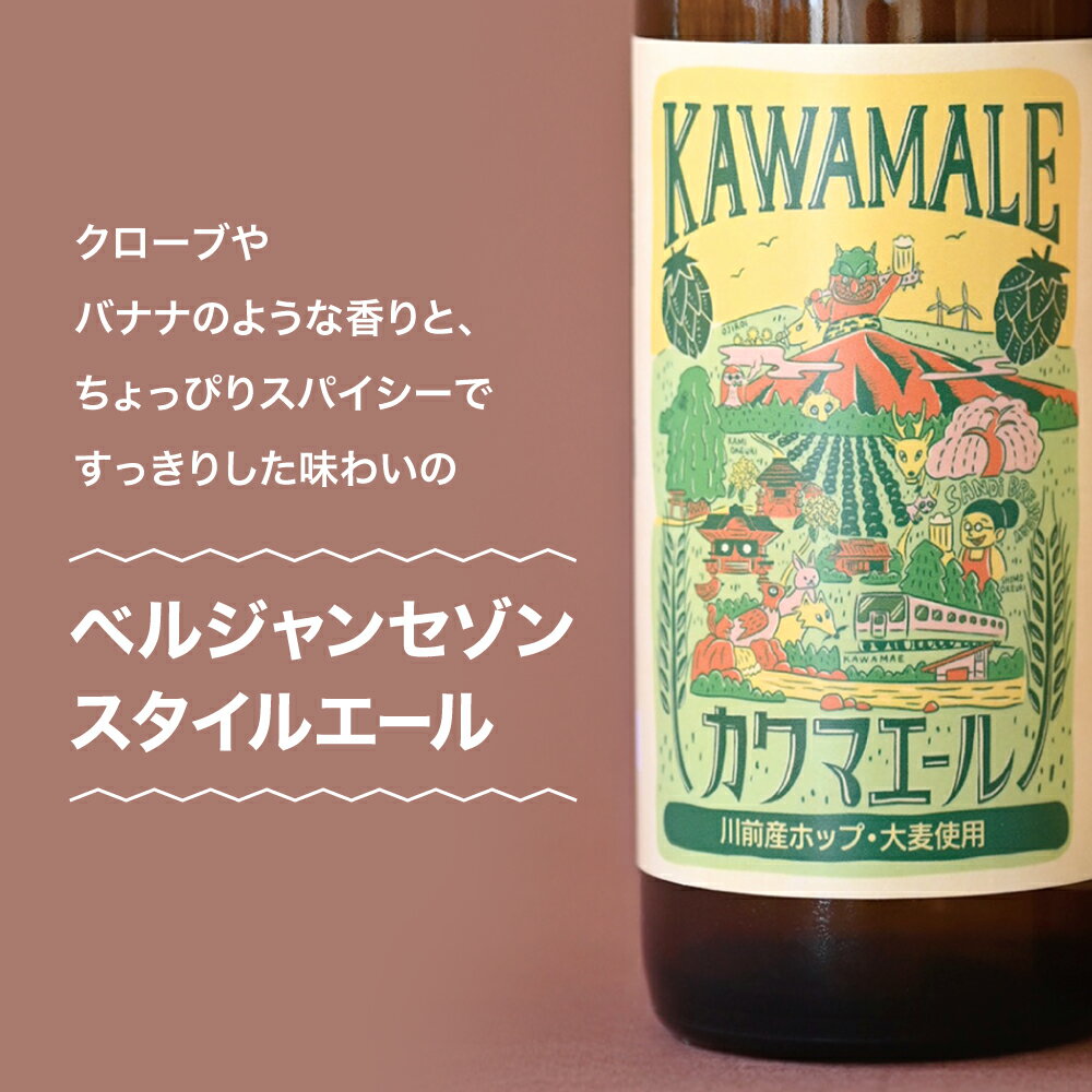 【ふるさと納税】≪先行予約≫カワマエール（KAWAMALE）｜ ビール クラフトビール いわき市 酒 お祝い 贈答 晩酌 ｜ SB001 サムネイル3