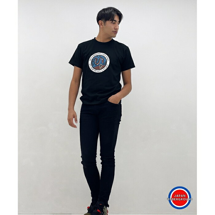 【ふるさと納税】 南相馬市 マンホールTシャツ 黒 Mサイズ｜ご当地 マンホール Tシャツ トップス カットソー 半袖 スウェット プルオーバー おしゃれ シンプル かわいい かっこいい メンズ レディース ユニセックス 福島 南相馬 サムネイル3