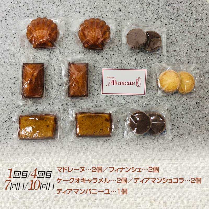 【ふるさと納税】 ＼選べる回数／ 人気パティスリーの定期便 焼き菓子3ヶ月・6ヶ月・9ヶ月・12ヶ月連続 お菓子 詰め合わせ 個包装 おしゃれ 大人 F20C-612var - 画像2