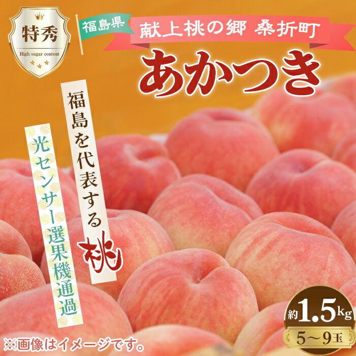 【ふるさと納税】No.136 もも【あかつき・2026年産先行受付】特秀1.5kg「献上桃の郷ブランド品」桑折町産　JAふくしま未来　桃／ モモ 果物 フルーツ 送料無料 福島県 特産品 サムネイル2