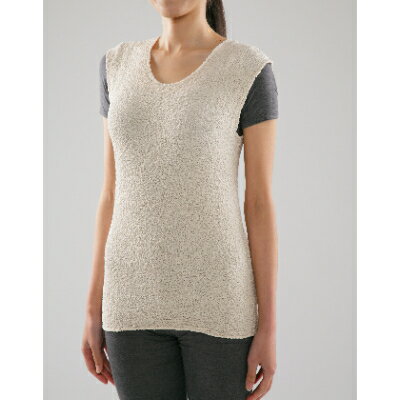 福島県川俣町産　ミラクルロール　インナー袖無Lサイズロング丈【1237586】