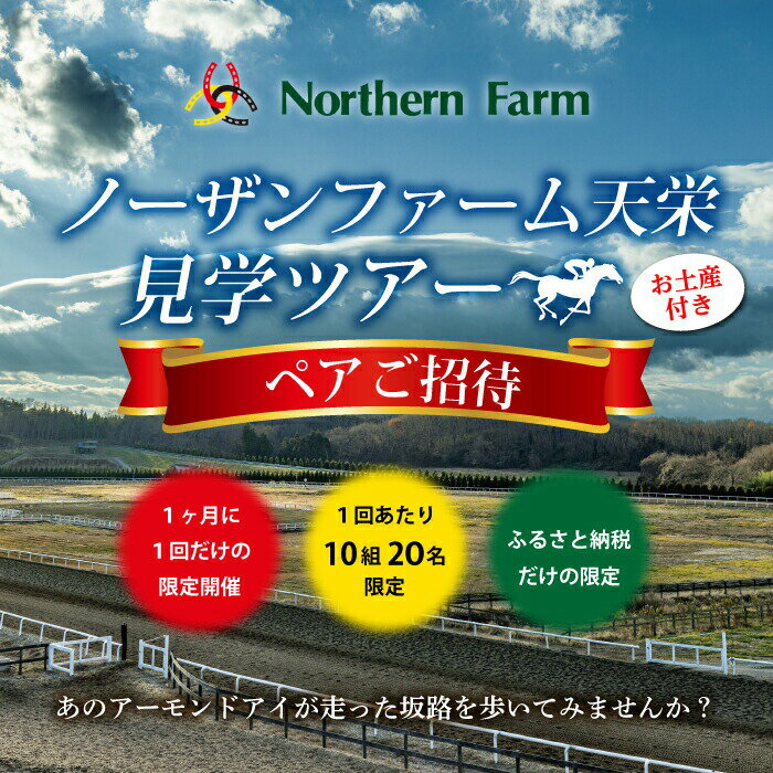 月1回限定開催 ノーザンファーム天栄見学ツアー ペア招待 UMAJO 期間限定 東北 福島県 天栄村 競馬 ノーザン 応援 思い出 記念 F21T-093