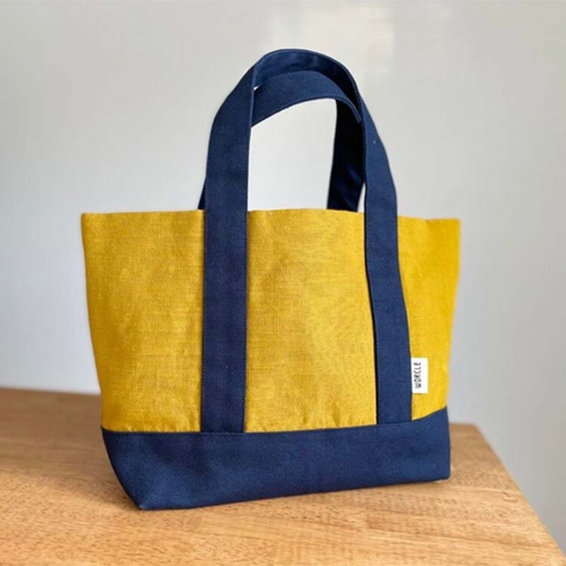 【ふるさと納税】 会津木綿ミニトート（黄） トートバッグ バッグ カバン 鞄 ファッション F6U-076 サムネイル2