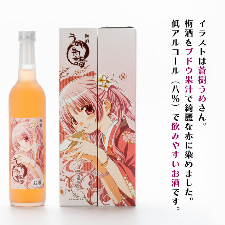 【ふるさと納税】梅酒 うめ物語 2本セット【蒼樹うめ うめ物語 梅酒 うめ酒 梅 お酒 ふるさと納税 水戸市 茨城県 低アルコール】（DW-15） サムネイル2