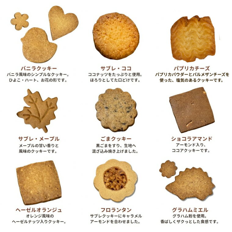 【ふるさと納税】【数量限定】プティフールセック パティスリーシュシュオリジナルクッキー缶 焼菓子9種類【クッキー 焼き菓子 焼菓子 クッキー缶 着色料不使用 発酵バター 奥久慈卵 水戸市 水戸 茨城県】（IG-1） - 画像2