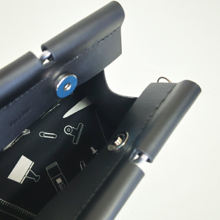 【ふるさと納税】クリップバッグ Small【バッグ ダブルクリップ クリップ 本革 数量限定 手作り 革製品 小物 水戸市 茨城県】（AF-8） サムネイル3