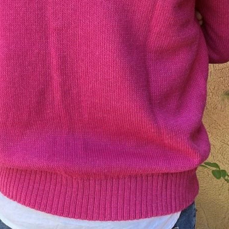 【ふるさと納税】【アルパカ専門店　T'IKA】メンズカーディガンVネック　パステルピンク　(アルパカ100％) 【アパレル 洋服 おしゃれ 羽織 プレゼント 毛糸 大きめ サイズ 水戸市】（AL-1） サムネイル2