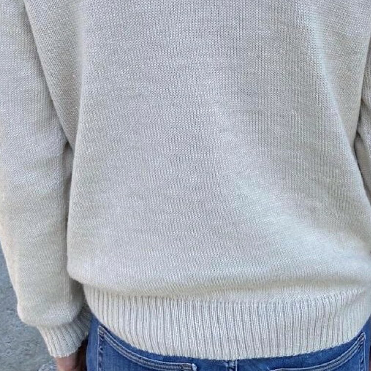 【ふるさと納税】【アルパカ専門店　T'IKA】ラグランセーター・ナチュラルアイボリー・男女兼用（アルパカ100％）【アパレル 洋服 おしゃれ プレゼント 毛糸 ウイメンズ 水戸市 白系】(AL-8) サムネイル3