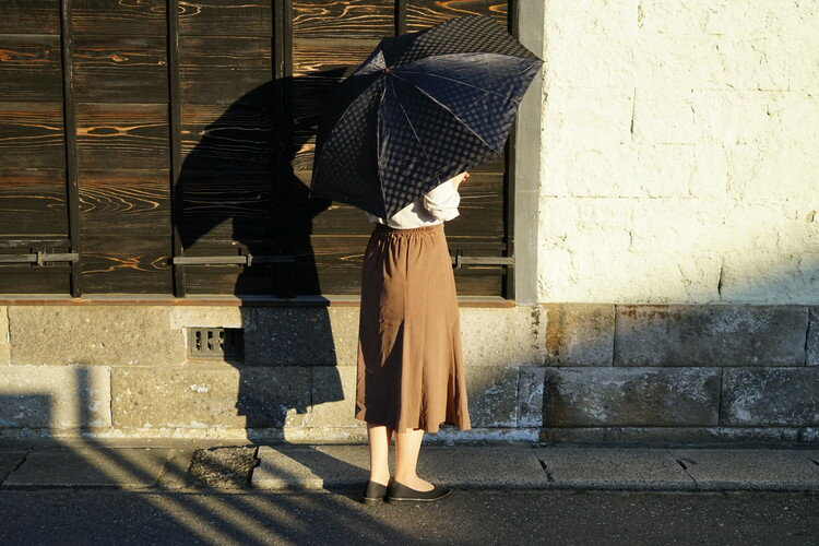 【ふるさと納税】雪華模様の折り畳み傘（サイズ55cm）カラー：ブラック | おしゃれ 傘 かさ 折りたたみ傘 55センチ 雨具 メンズ レディース 兼用 雪の結晶 ブラック 黒 おしゃれ かわいい 雨 梅雨 贈答 贈り物 プレゼント 父の日 母の日 お中元 お歳暮 記念日 景品 _BL01 サムネイル2