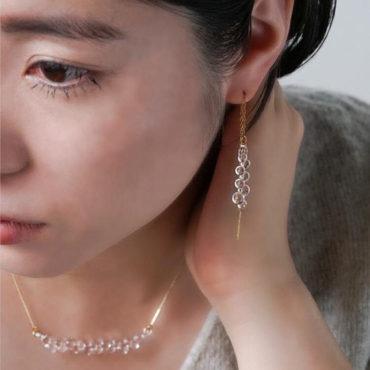 【ふるさと納税】HARIO ピアス「グロス」シリーズ［HAW-G-002P］｜耐熱 ガラス アクセサリー ハリオ ランプワークファクトリー 職人 繊細 フォーマル カジュアル きれいめ おしゃれ 贈答 ギフト お祝 ご褒美 記念品 プレゼント ハンドメイド _BD93 サムネイル3