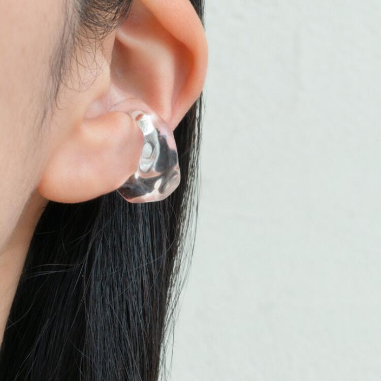 【ふるさと納税】HARIO イヤーカフ「リフレクション」シリーズ［HAA-RF-EC］｜耐熱 ガラス アクセサリー ハリオ ランプワークファクトリー フォーマル カジュアル おしゃれ 20代 30代 40代 記念品 お祝 ご褒美 人気 ハンドメイド 手作り 贈答 _EB15 サムネイル2