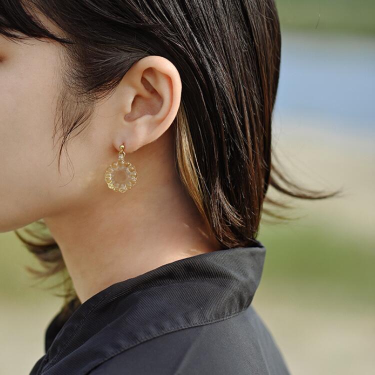 【ふるさと納税】HARIO ピアス「イイダ傘店 トウモロコシ」シリーズ［HAII-TO-P］｜耐熱 ガラス アクセサリー ハリオ ランプワークファクトリー フォーマル カジュアル おしゃれ 20代 30代 40代 お祝 ご褒美 記念品 贈答 ハンドメイド 手作り _EB23 サムネイル3