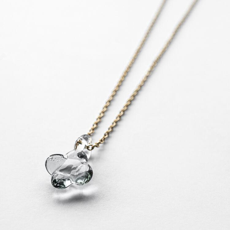 【ふるさと納税】HARIO ネックレス「イイダ傘店 アジサイ グレー」シリーズ［HAII-AG-N］｜耐熱 ガラス アクセサリー ハリオ フォーマル カジュアル おしゃれ 20代 30代 40代 贈答 お祝 ご褒美 記念品 ハンドメイド 手作り プレゼント ギフト _EB28 サムネイル2