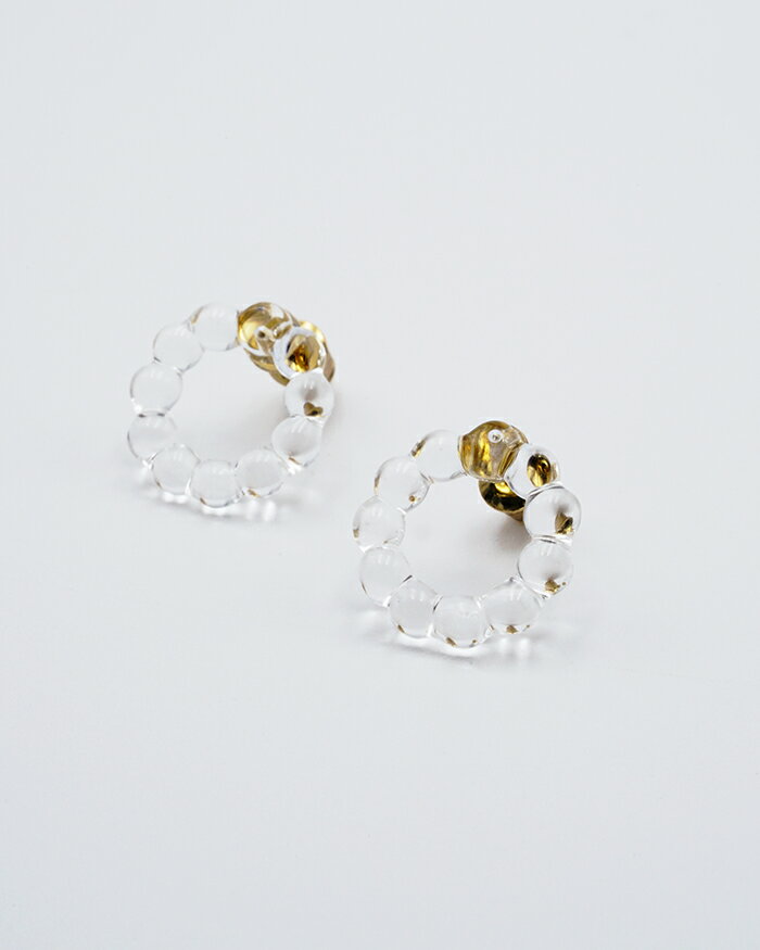 【ふるさと納税】HARIO ピアス スモールサークル［HAW-SC-002P］ ※離島への配送不可｜耐熱 ガラス アクセサリー ハリオ ランプワークファクトリー 職人 繊細 フォーマル カジュアル きれいめ おしゃれ 20代 30代 40代 ギフト プレゼント _FI92 - 画像3