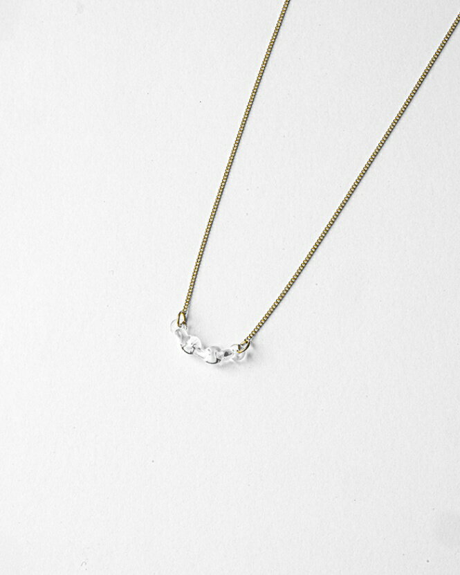 【ふるさと納税】HARIO ネックレス カラム［HAA-KM-004N］ ※離島への配送不可｜耐熱 ガラス アクセサリー ハリオ ランプワークファクトリー 職人 繊細 フォーマル カジュアル きれいめ おしゃれ 20代 30代 40代 ギフト 贈答 プレゼント お祝 _FM14 サムネイル2