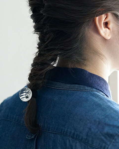 【ふるさと納税】HARIO ヘアゴム ウェーブビーズ［HAA-WB-003H］ ※離島への配送不可｜耐熱 ガラス アクセサリー ハリオ ランプワークファクトリー 職人 繊細 フォーマル カジュアル きれいめ おしゃれ 20代 30代 40代 ギフト プレゼント _FM33 サムネイル3