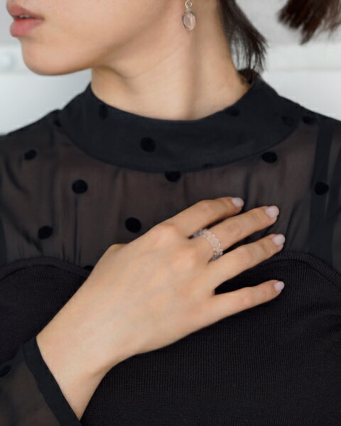 【ふるさと納税】HARIO リング ミルククラウン (12-13号）［HAW-M-003R］ ※離島への配送不可｜耐熱 ガラス アクセサリー 指輪 ハリオ ランプワークファクトリー 職人 繊細 フォーマル カジュアル きれいめ おしゃれ 20代 30代 40代 ギフト _FM36 サムネイル3