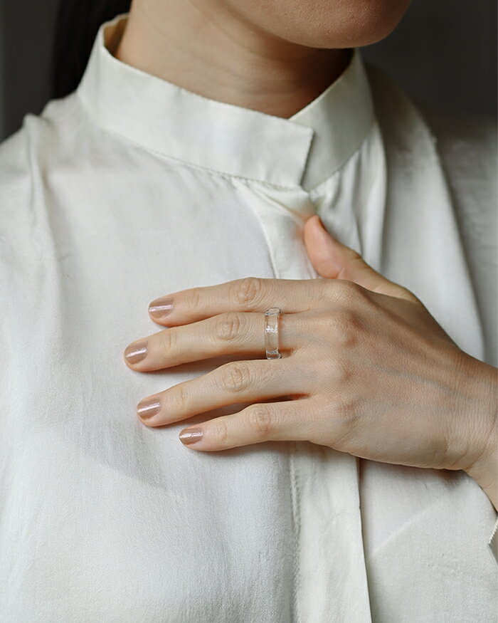 【ふるさと納税】HARIO リング リプル （12-13号）［HAA-RI-001R］ ※離島への配送不可｜耐熱 ガラス アクセサリー 指輪 ハリオ ランプワークファクトリー 職人 繊細 フォーマル カジュアル きれいめ おしゃれ 20代 30代 40代 ギフト 贈答 _FM37 サムネイル2