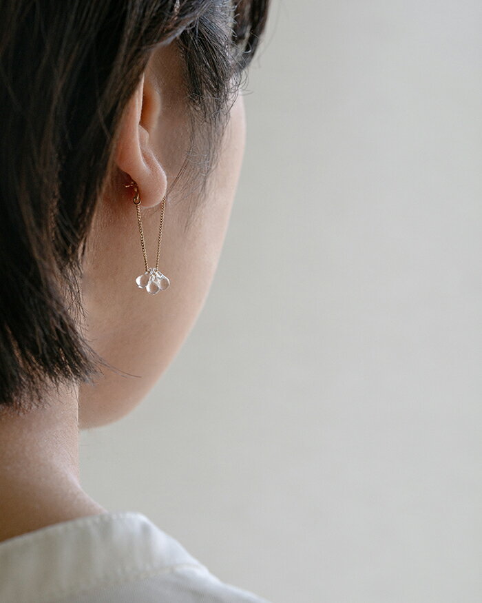 【ふるさと納税】HARIO ピアス リトルティアーズ K10［HAW-LT-P-K10］ ※離島への配送不可｜耐熱 ガラス アクセサリー ハリオ ランプワークファクトリー 職人 繊細 フォーマル カジュアル きれいめ おしゃれ 20代 30代 40代 ギフト プレゼント _FM51 サムネイル3