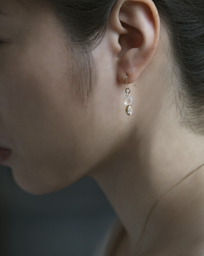 【ふるさと納税】HARIO ピアス スパークル K10［HAA-SPH-002P-K10］ ※離島への配送不可｜耐熱 ガラス アクセサリー ハリオ ランプワークファクトリー 職人 繊細 フォーマル カジュアル きれいめ おしゃれ 20代 30代 40代 ギフト プレゼント _FM63 サムネイル3