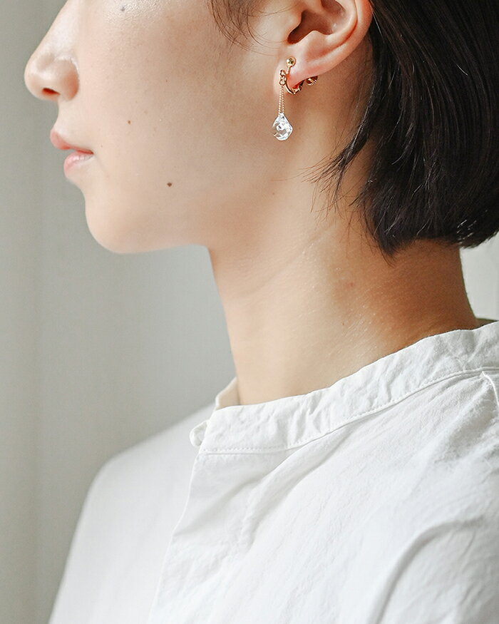 【ふるさと納税】HARIO イヤリング ダイヤモンド カレット［HAA-DC-E］｜耐熱 ガラス アクセサリー ハリオ ランプワークファクトリー 職人 繊細 フォーマル カジュアル きれいめ おしゃれ 20代 30代 40代 ギフト プレゼント 記念日 お祝 贈答 _FM78 サムネイル3