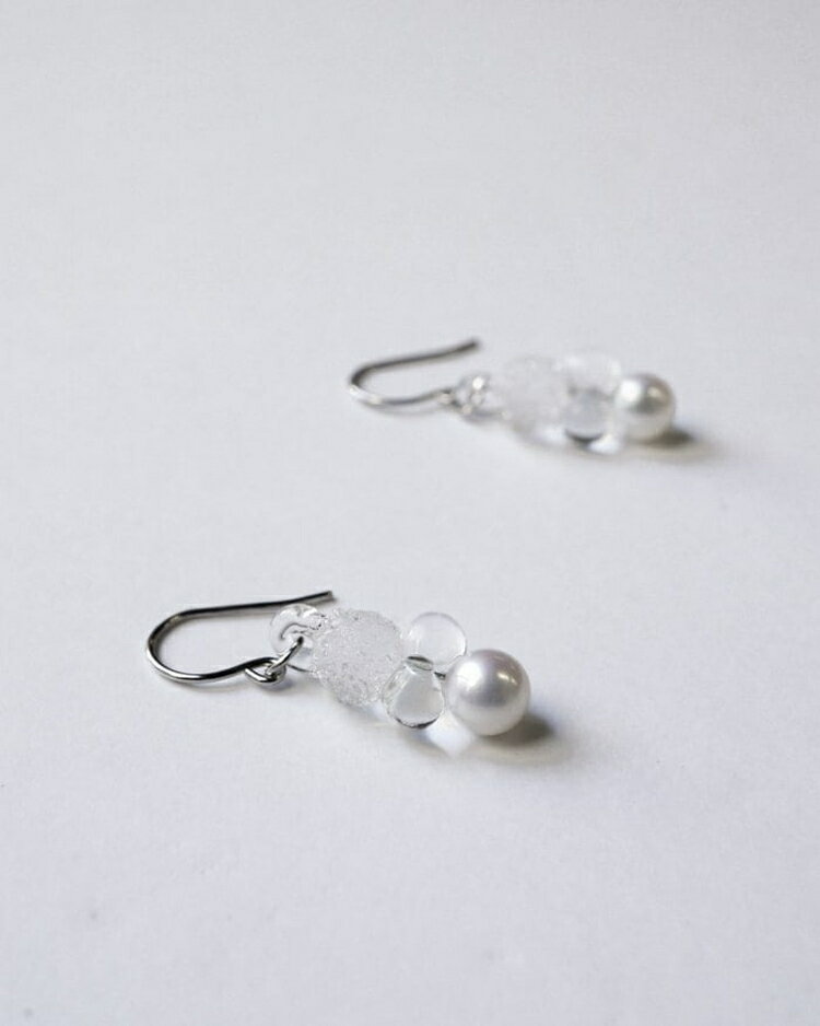 【ふるさと納税】HARIO ピアス グレアFP HAFP-GL-P｜耐熱 ガラス アクセサリー ハリオ 職人 繊細 フォーマル カジュアル きれいめ おしゃれ 20代 30代 40代 贈答 プレゼント ギフト 贈り物 お祝 ご褒美 記念品 _FU03 ※離島への配送不可 サムネイル3