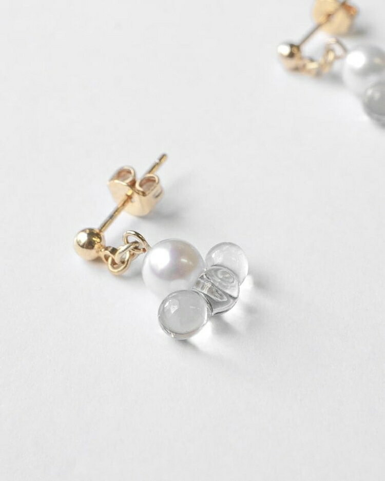 【ふるさと納税】HARIO ピアス トワイライト FP HAFP-TW-P｜耐熱 ガラス アクセサリー ハリオ 職人 繊細 フォーマル カジュアル きれいめ おしゃれ 20代 30代 40代 贈答 プレゼント ギフト 贈り物 お祝 ご褒美 記念品 _FU08 ※離島への配送不可 サムネイル2