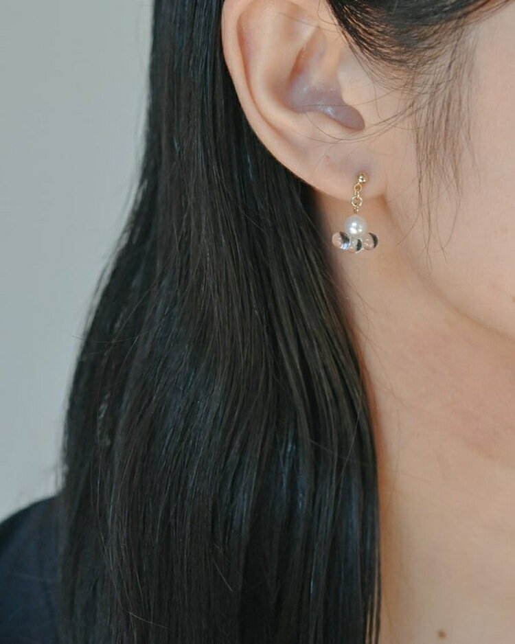 【ふるさと納税】HARIO ピアス トワイライト FP HAFP-TW-P｜耐熱 ガラス アクセサリー ハリオ 職人 繊細 フォーマル カジュアル きれいめ おしゃれ 20代 30代 40代 贈答 プレゼント ギフト 贈り物 お祝 ご褒美 記念品 _FU08 ※離島への配送不可 サムネイル3