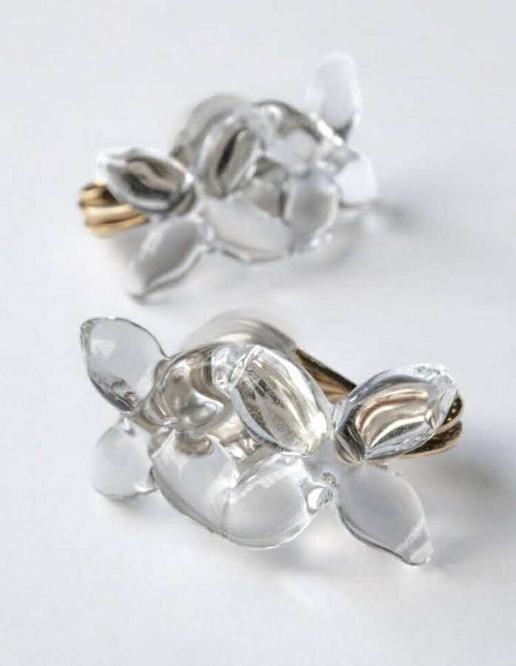 【ふるさと納税】HARIO イヤリング ラフィネ HAP-RFB-E｜耐熱 ガラス アクセサリー ハリオ 職人 繊細 フォーマル カジュアル きれいめ おしゃれ 20代 30代 40代 贈答 プレゼント ギフト 贈り物 お祝 ご褒美 記念品 _FU18 ※離島への配送不可 サムネイル2