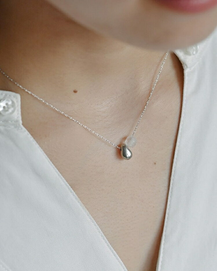 【ふるさと納税】HARIO ネックレス シズク HANS-SZ-N-NF｜耐熱 ガラス アクセサリー ハリオ 職人 繊細 フォーマル カジュアル きれいめ おしゃれ 20代 30代 40代 贈答 プレゼント ギフト 贈り物 お祝 ご褒美 記念品 _FU19 ※離島への配送不可 サムネイル2