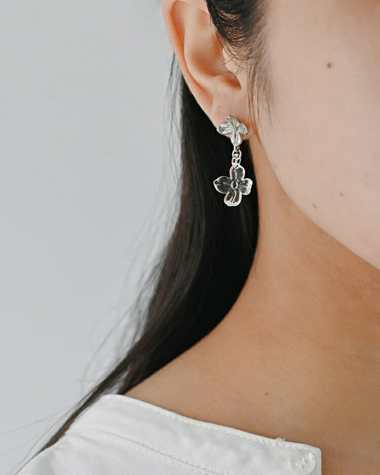 【ふるさと納税】HARIO ピアス ハナタバ HANS-HT-P-TI｜耐熱 ガラス アクセサリー ハリオ 職人 繊細 フォーマル カジュアル きれいめ おしゃれ 20代 30代 40代 贈答 プレゼント ギフト 贈り物 お祝 ご褒美 記念品 _FU24 ※離島への配送不可 サムネイル3