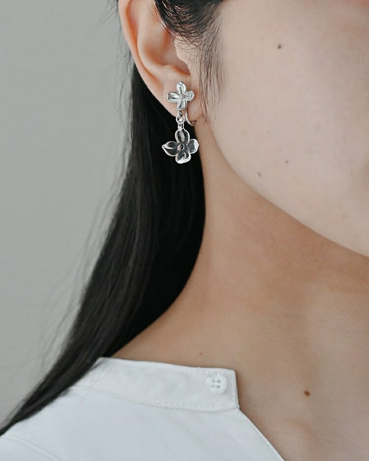 【ふるさと納税】HARIO イヤリング ハナタバ HANS-HT-E-NF｜耐熱 ガラス アクセサリー ハリオ 職人 繊細 フォーマル カジュアル きれいめ おしゃれ 20代 30代 40代 贈答 プレゼント ギフト 贈り物 お祝 ご褒美 記念品 _FU25 ※離島への配送不可 サムネイル3