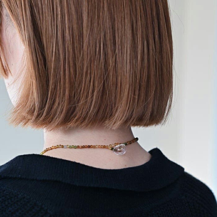 【ふるさと納税】HARIO tane ネックレス 木枯 トルマリン [HATN-KT-N]｜耐熱 ガラス アクセサリー HARIO ハリオ 職人 繊細 フォーマル カジュアル きれいめ おしゃれ かわいい 20代 30代 40代 贈答 プレゼント ギフト 贈り物 お祝 ご褒美 記念品 _FU67　※離島への配送不可 サムネイル3