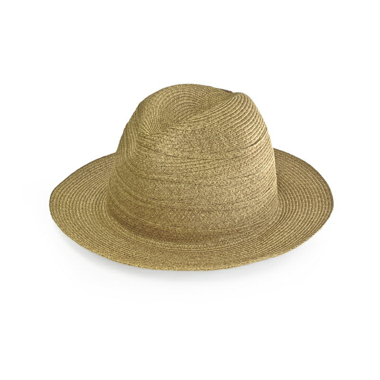 【ふるさと納税】繊細な手仕事により作られた和紙ブレード帽子　ライン中折れハット｜帽子 ハット ブレードハット 和紙 おしゃれ 日よけ ギフト 贈答 プレゼント お祝い ご褒美 ベージュ 黒 グレー 春 夏 秋 軽い 運動会 男性女性 ※2025年4月上旬頃より順次発送予定_FS03 サムネイル2