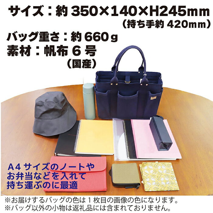 【ふるさと納税】トートバッグ キャンバスバック ツールトート キャンプ用品 デイキャンプ アウトドア用品 タウンユース 旅行用バッグ 野外 手作り 手作業 Made in Japan：日本製 ヘビーキャンバス ツール トートバッグ Sサイズ アーミーグリーン 帆布 サムネイル2