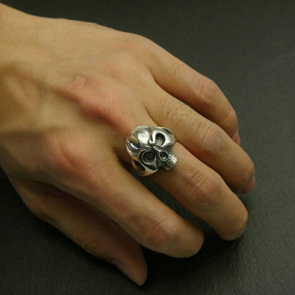 【ふるさと納税】顎無し skull ring あご無し スカル リング ｜ 最適 な ボリューム の 指輪 です シルバー アクセサリー 髑髏 モチーフ 925 ハンドメイド 選べる サイズ アクセ ファッション 人気 シンプル ギフト プレゼント 年末年始 お中元 お歳暮 内祝い 快気祝い サムネイル2