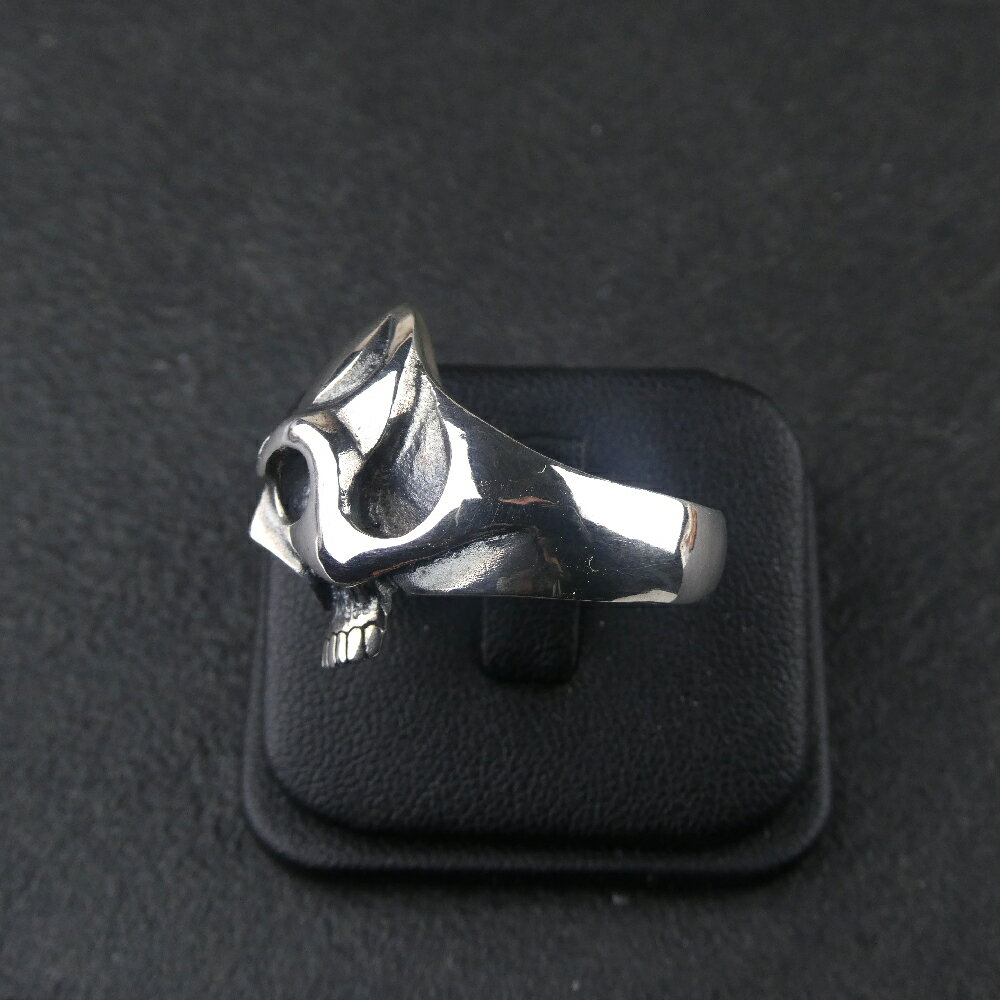 【ふるさと納税】顎無し skull ring あご無し スカル リング ｜ 最適 な ボリューム の 指輪 です シルバー アクセサリー 髑髏 モチーフ 925 ハンドメイド 選べる サイズ アクセ ファッション 人気 シンプル ギフト プレゼント 年末年始 お中元 お歳暮 内祝い 快気祝い サムネイル3