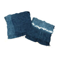 佐古染色工芸の藍染ひねりコットンストール【無地または絞り染め】 年末年始 お中元 お歳暮 内祝い 快気祝い