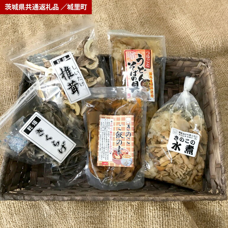 きのこ 加工品 詰め合わせ 5点セット（茨城県共通返礼品・城里町産）